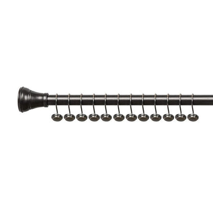 Anneaux de rideau de douche en métal antirouille Utopia Alley pour salle de bain, lot de 12