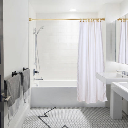 Anneaux de rideau de douche en métal antirouille Utopia Alley pour salle de bain, lot de 12