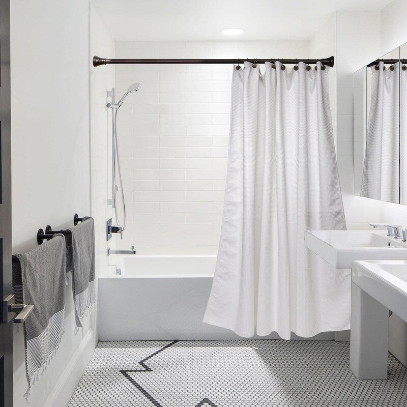 Anneaux de rideau de douche en métal antirouille Utopia Alley pour salle de bain, lot de 12