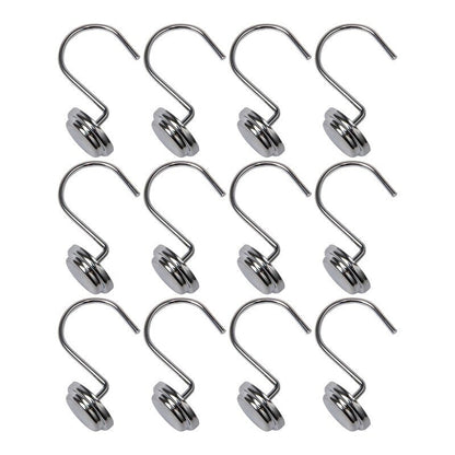 Anneaux de rideau de douche en métal antirouille Utopia Alley pour salle de bain, lot de 12