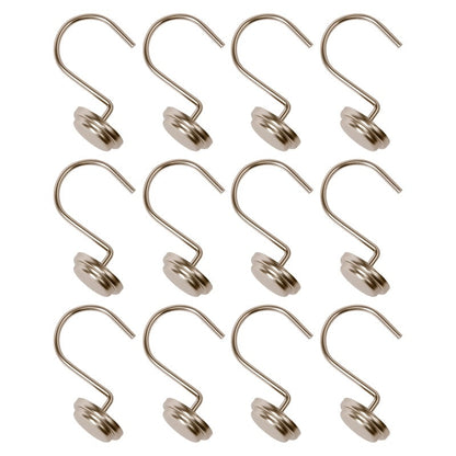 Anneaux de rideau de douche en métal antirouille Utopia Alley pour salle de bain, lot de 12