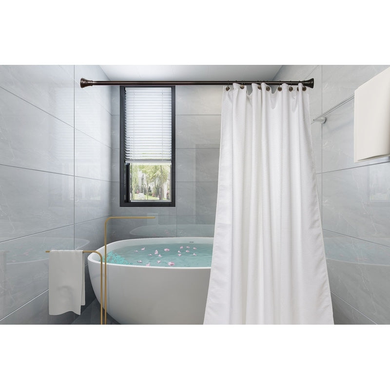 Anneaux de rideau de douche en métal antirouille Utopia Alley pour salle de bain, lot de 12