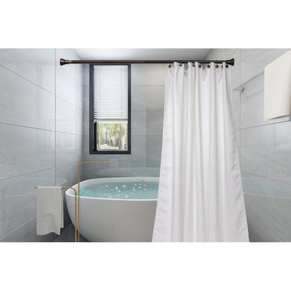 Anneaux de rideau de douche en métal antirouille Utopia Alley pour salle de bain, lot de 12