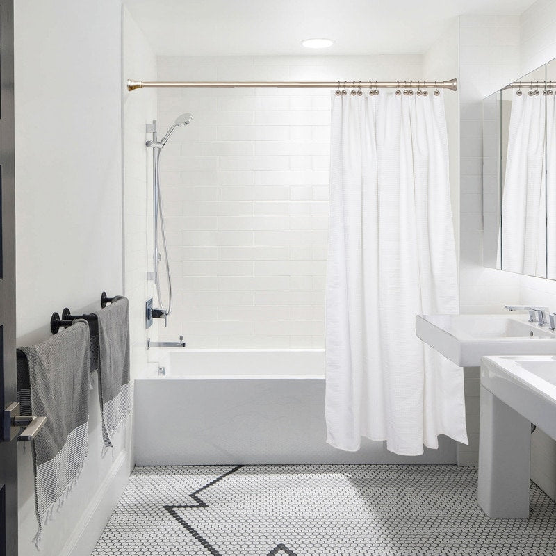 Anneaux de rideau de douche en métal antirouille Utopia Alley pour salle de bain, lot de 12