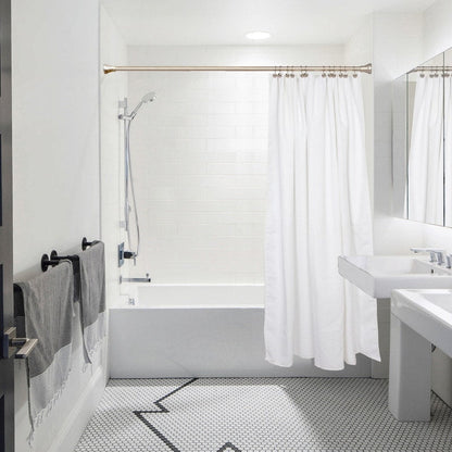 Anneaux de rideau de douche en métal antirouille Utopia Alley pour salle de bain, lot de 12
