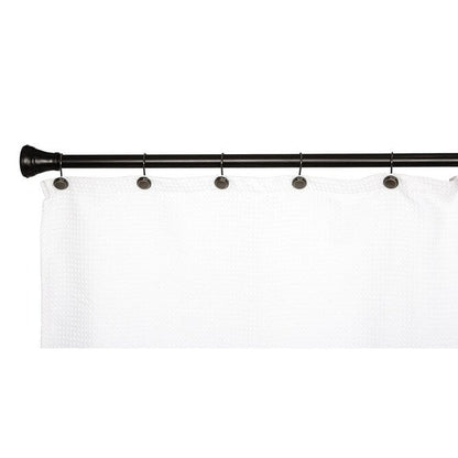 Anneaux de rideau de douche en métal antirouille Utopia Alley pour salle de bain, lot de 12