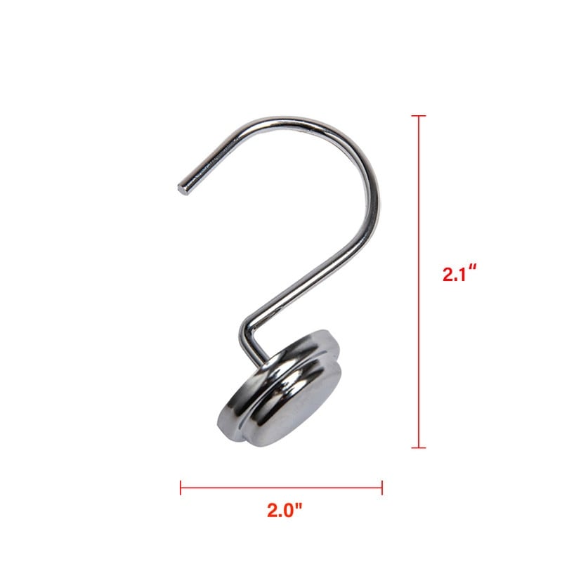 Anneaux de rideau de douche en métal antirouille Utopia Alley pour salle de bain, lot de 12
