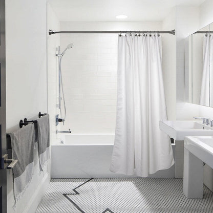Anneaux de rideau de douche en métal antirouille Utopia Alley pour salle de bain, lot de 12