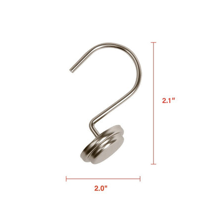 Anneaux de rideau de douche en métal antirouille Utopia Alley pour salle de bain, lot de 12
