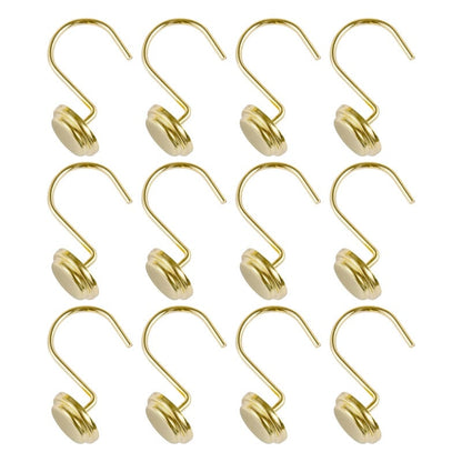 Anneaux de rideau de douche en métal antirouille Utopia Alley pour salle de bain, lot de 12