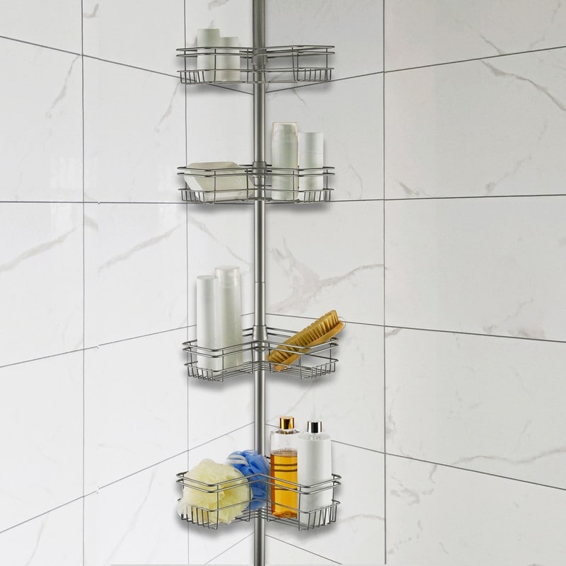 Support de douche Utopia Alley résistant à la rouille, 4 étagères profondes