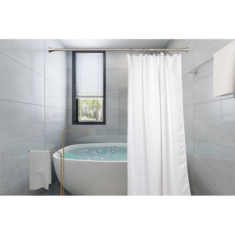 Anneaux de rideau de douche en zinc antirouille Utopia Alley pour salle de bain, lot de 12