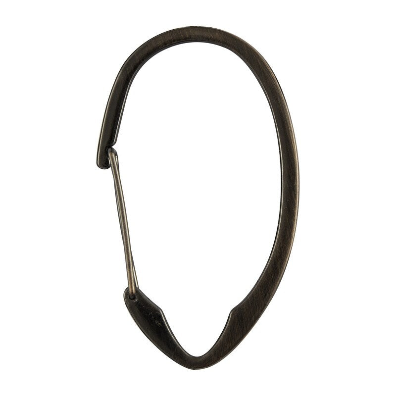 Anneaux de rideau de douche en zinc antirouille Utopia Alley pour salle de bain, lot de 12