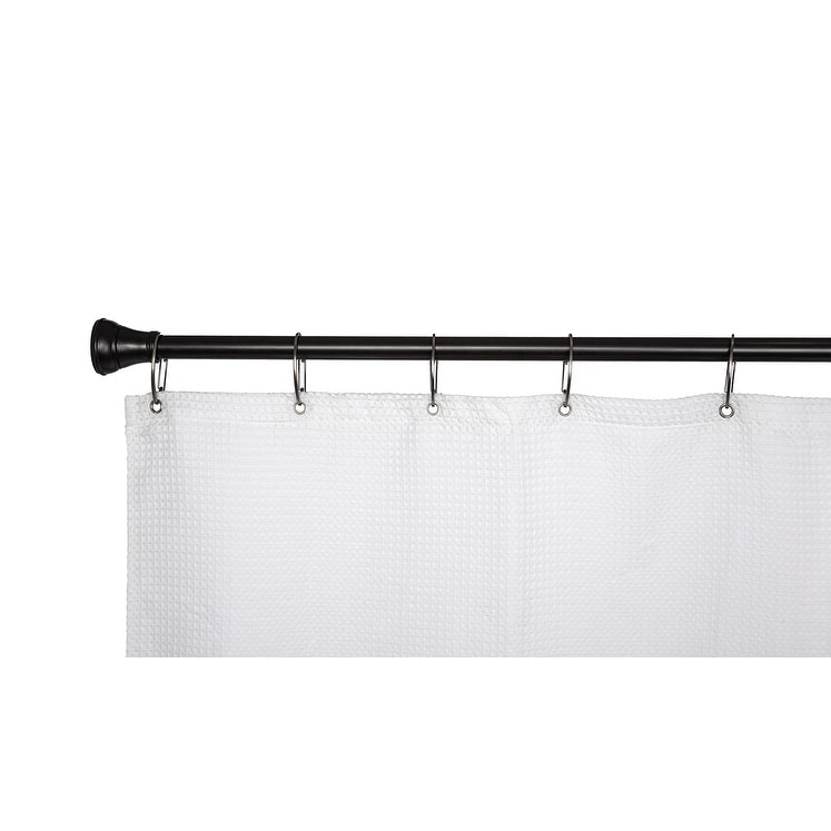 Anneaux de rideau de douche en zinc antirouille Utopia Alley pour salle de bain, lot de 12