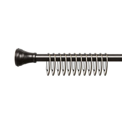 Anneaux de rideau de douche en zinc antirouille Utopia Alley pour salle de bain, lot de 12