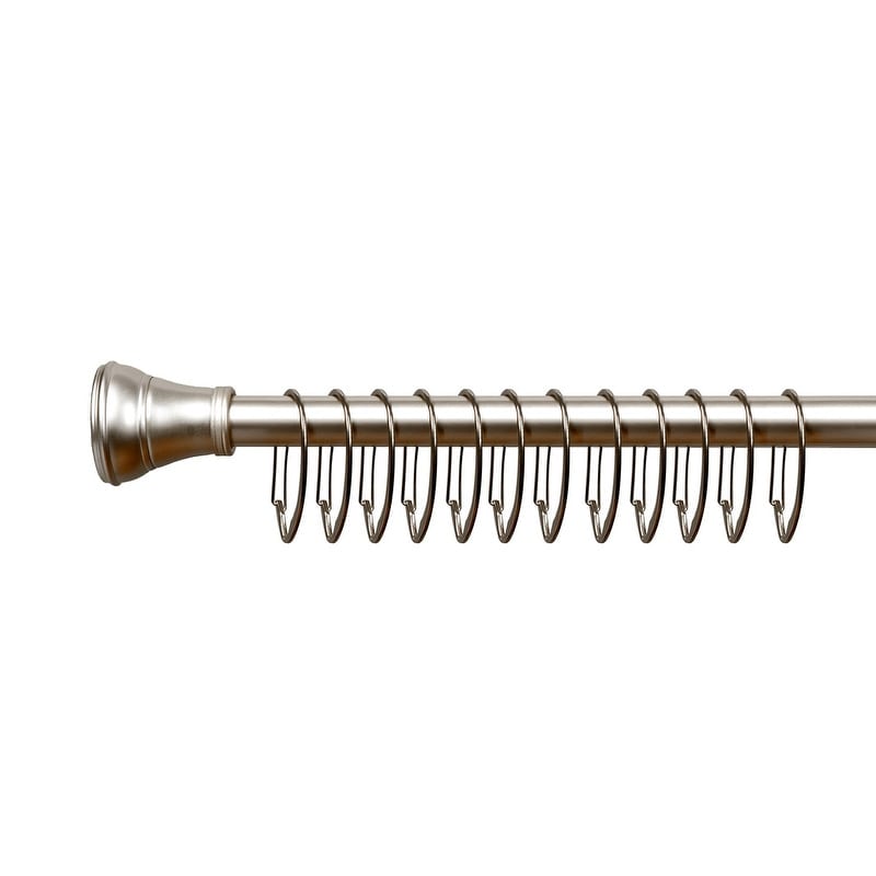 Anneaux de rideau de douche en zinc antirouille Utopia Alley pour salle de bain, lot de 12