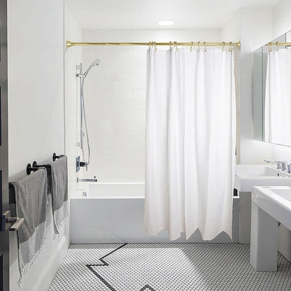 Crochets de douche Utopia Alley - Anneaux de rideau de douche doubles pour salle de bain - Crochets de rideau de douche résistants à la rouille - Lot de 12, dorés