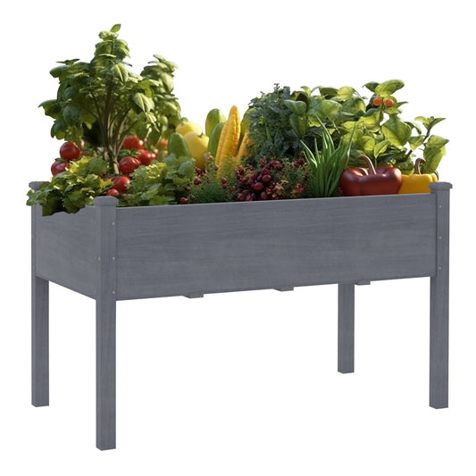 Jardinière surélevée en bois VEIKOUS avec trous de drainage - 46,8'' L x 22,4'' P x 30,3'' H