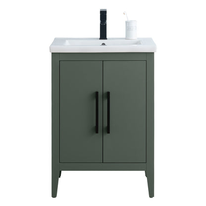 Meuble-lavabo simple Vanity Art 20, 24 ou 30 avec dessus en céramique