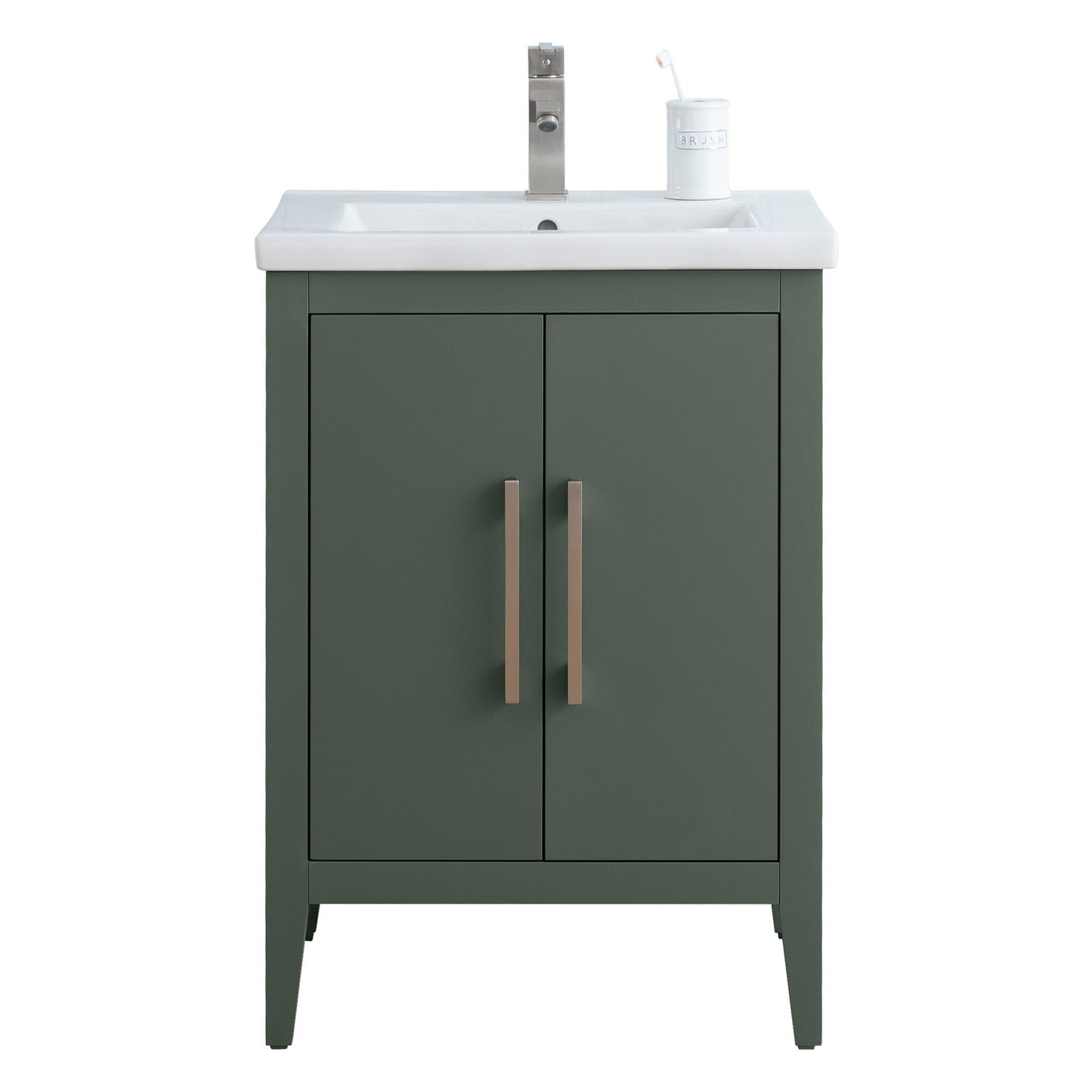 Meuble-lavabo simple Vanity Art 20, 24 ou 30 avec dessus en céramique