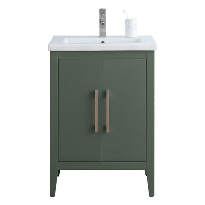 Meuble-lavabo simple Vanity Art 20, 24 ou 30 avec dessus en céramique