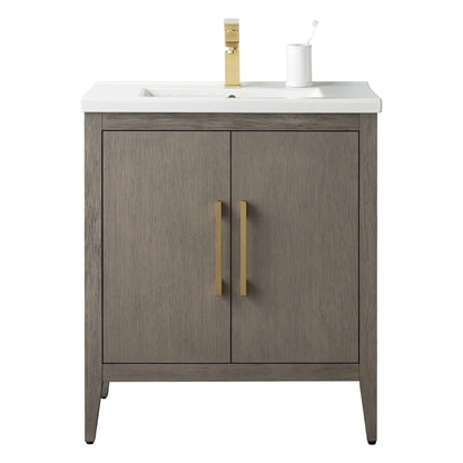 Meuble-lavabo simple Vanity Art 20, 24 ou 30 avec dessus en céramique