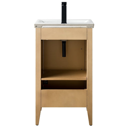 Meuble-lavabo simple Vanity Art 20, 24 ou 30 avec dessus en céramique