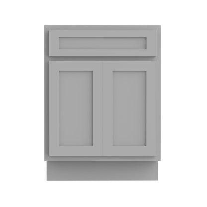Meuble-lavabo simple en bois massif de 24 pouces de Vanity Art