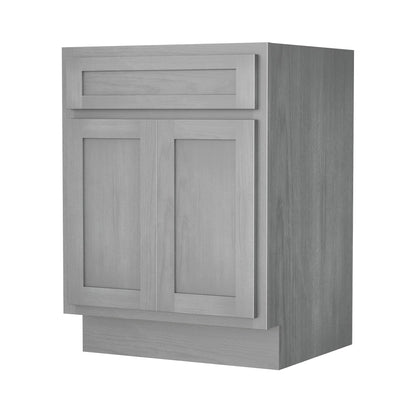 Meuble-lavabo simple en bois massif de 24 pouces de Vanity Art