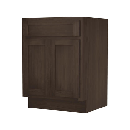 Meuble-lavabo simple en bois massif de 24 pouces de Vanity Art