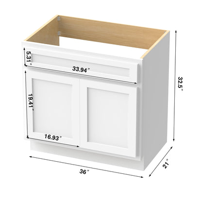 Meuble-lavabo simple de 36 pouces de Vanity Art