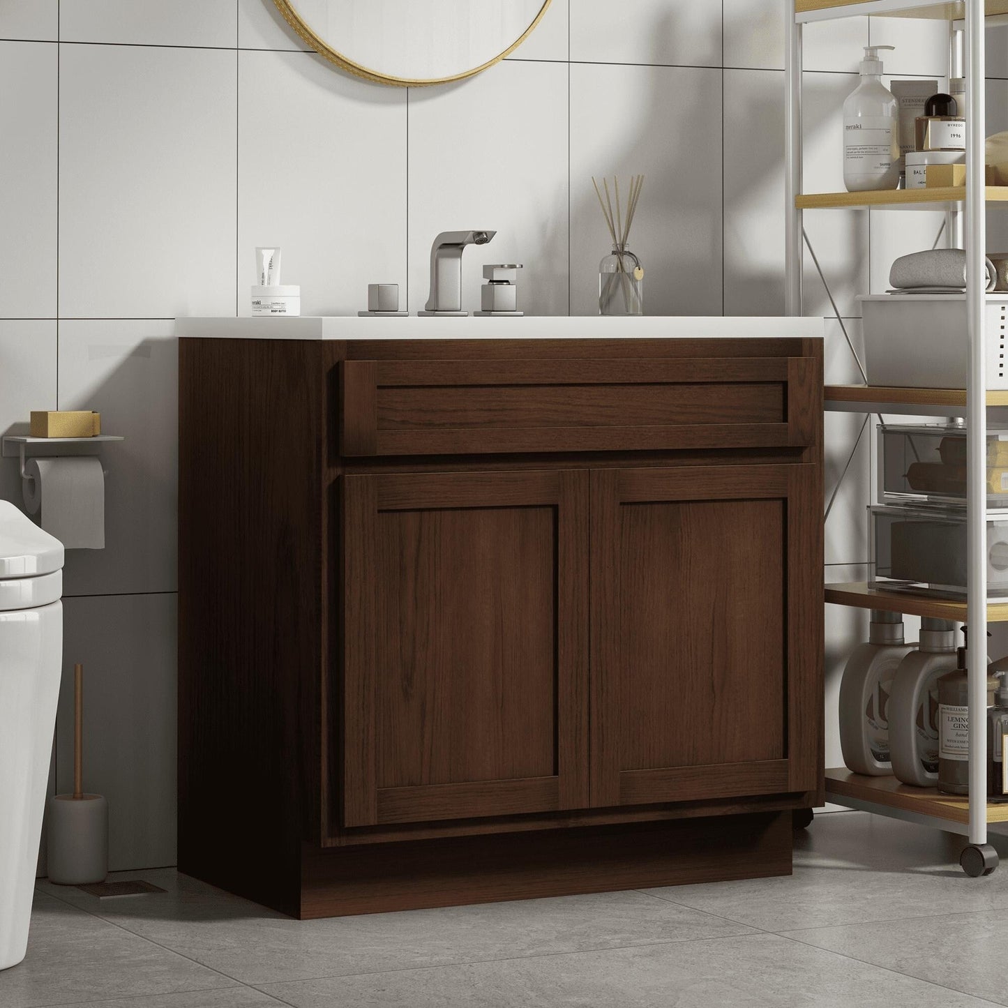 Meuble-lavabo simple de 36 pouces de Vanity Art