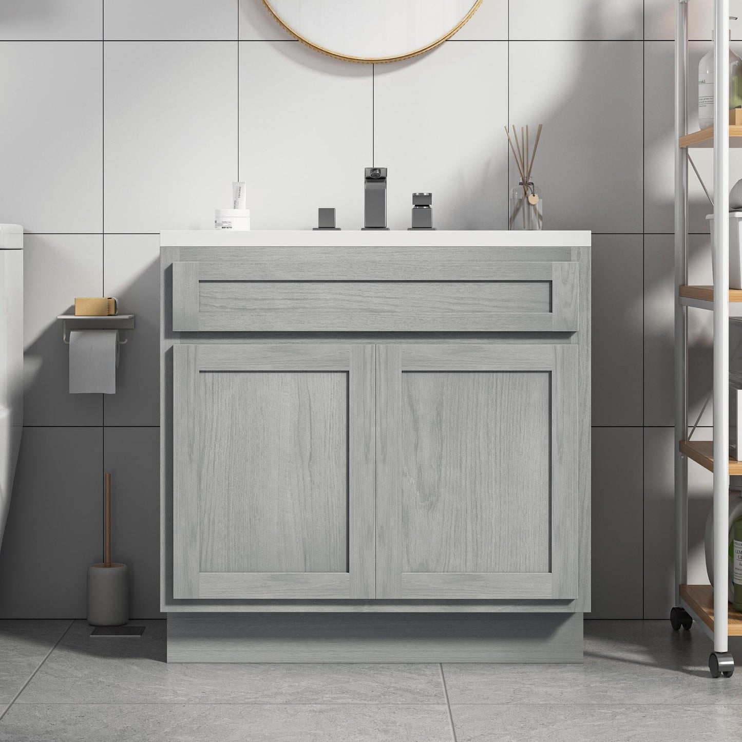 Meuble-lavabo simple de 36 pouces de Vanity Art