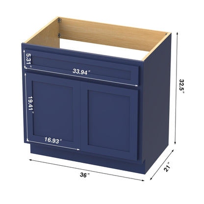 Meuble-lavabo simple de 36 pouces de Vanity Art