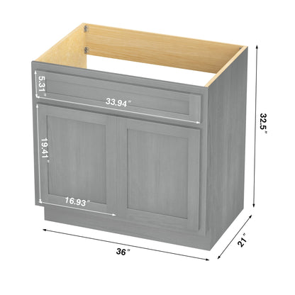 Meuble-lavabo simple de 36 pouces de Vanity Art