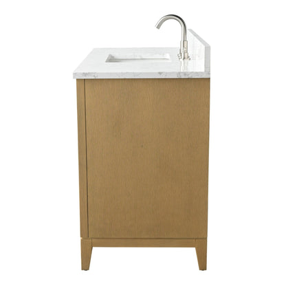 Meuble-lavabo de salle de bain Vanity Art avec lavabo en céramique et plateau en marbre reconstitué