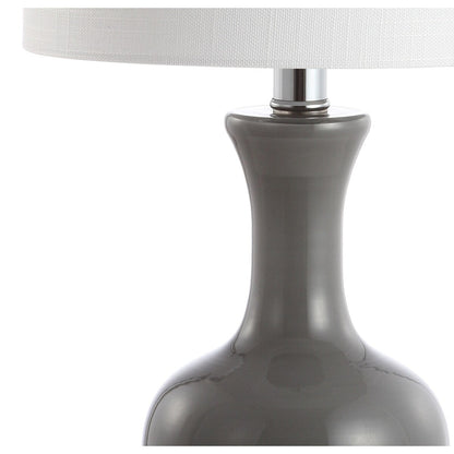 Lampe de table à LED Vermont 22 en verre/métal, blanche (lot de 2) par JONATHAN Y