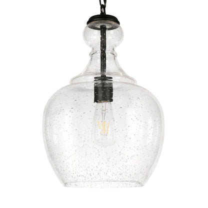 Suspension Verona 11 large avec abat-jour en verre - 11 large