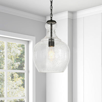 Suspension Verona 11 large avec abat-jour en verre - 11 large