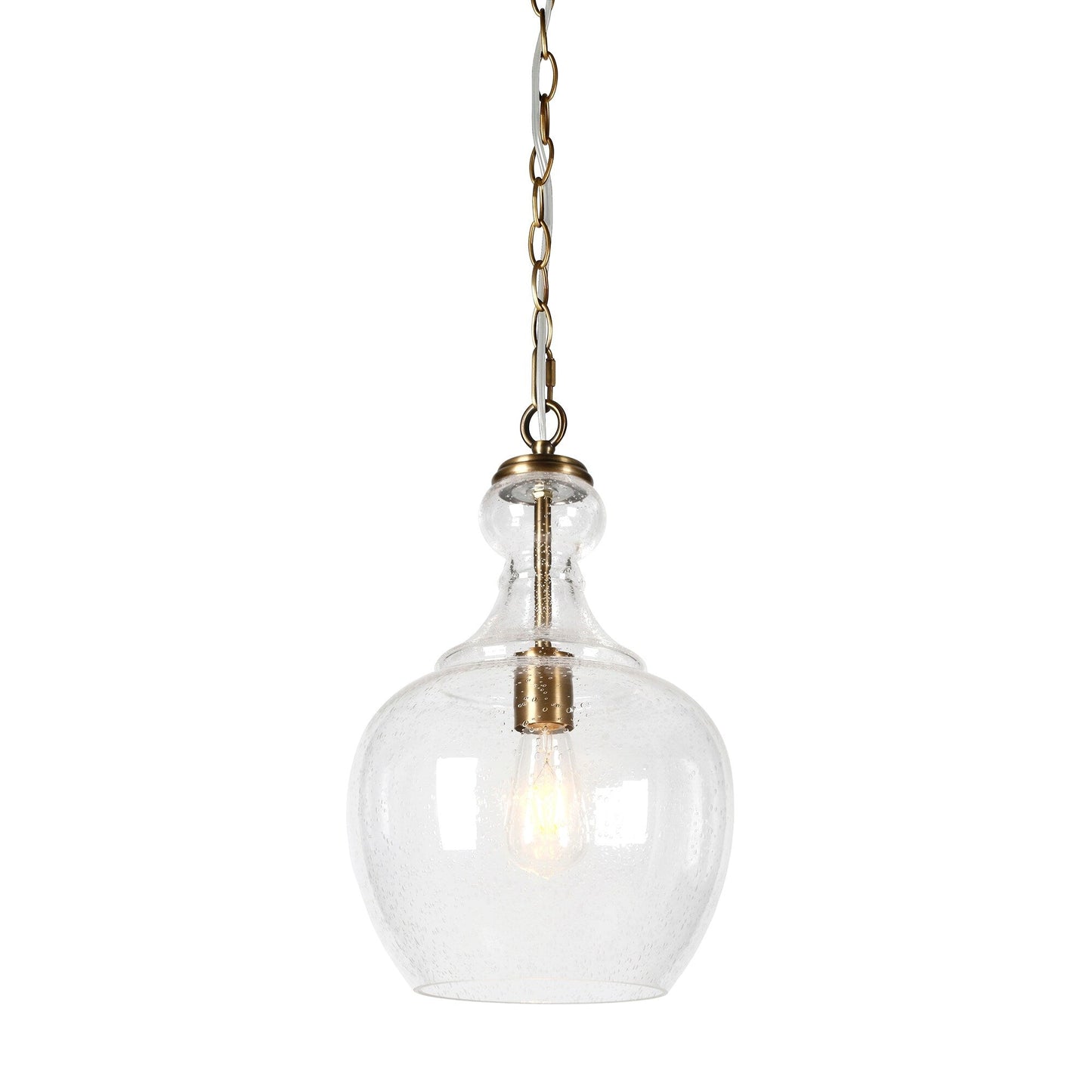 Suspension Verona 11 large avec abat-jour en verre - 11 large