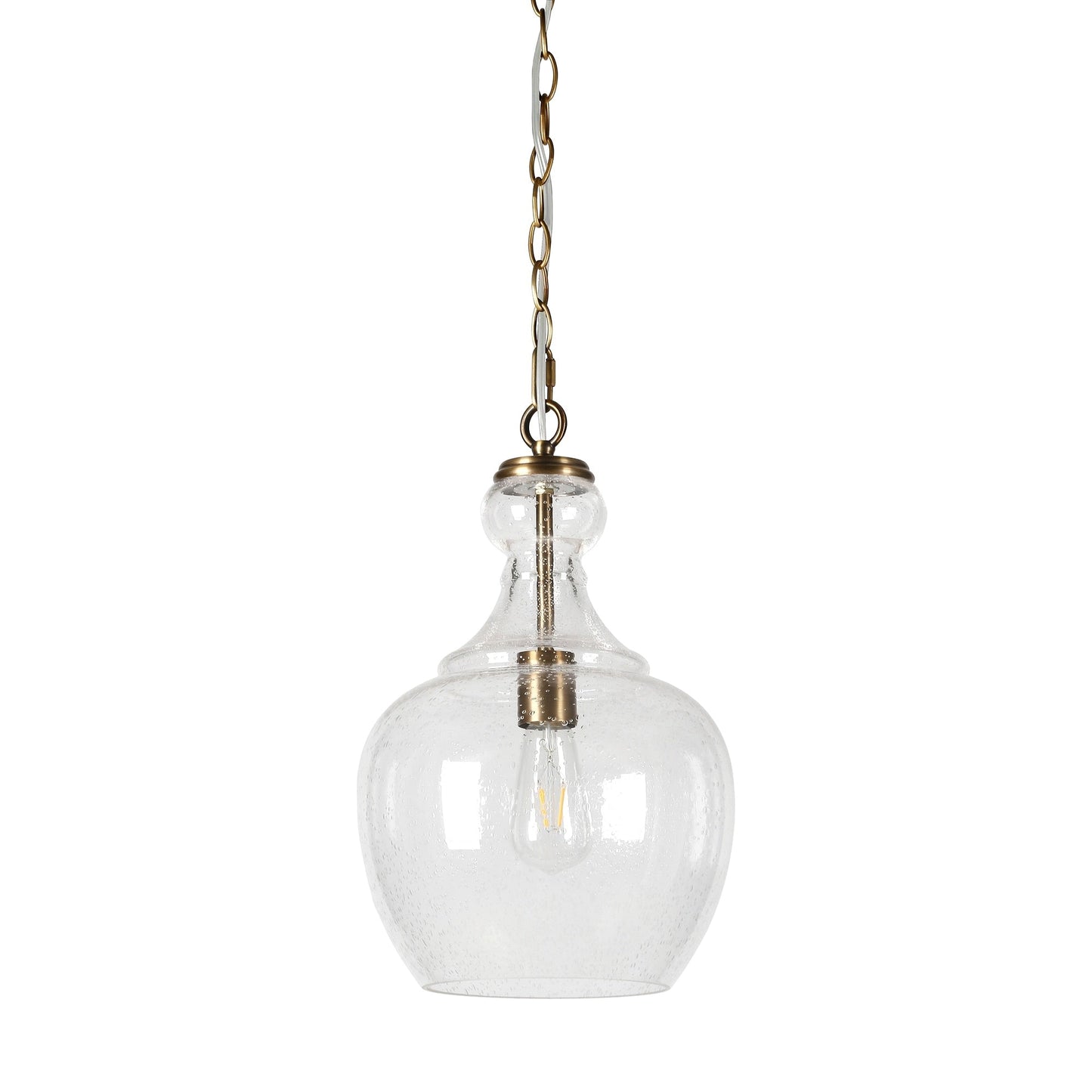Suspension Verona 11 large avec abat-jour en verre - 11 large