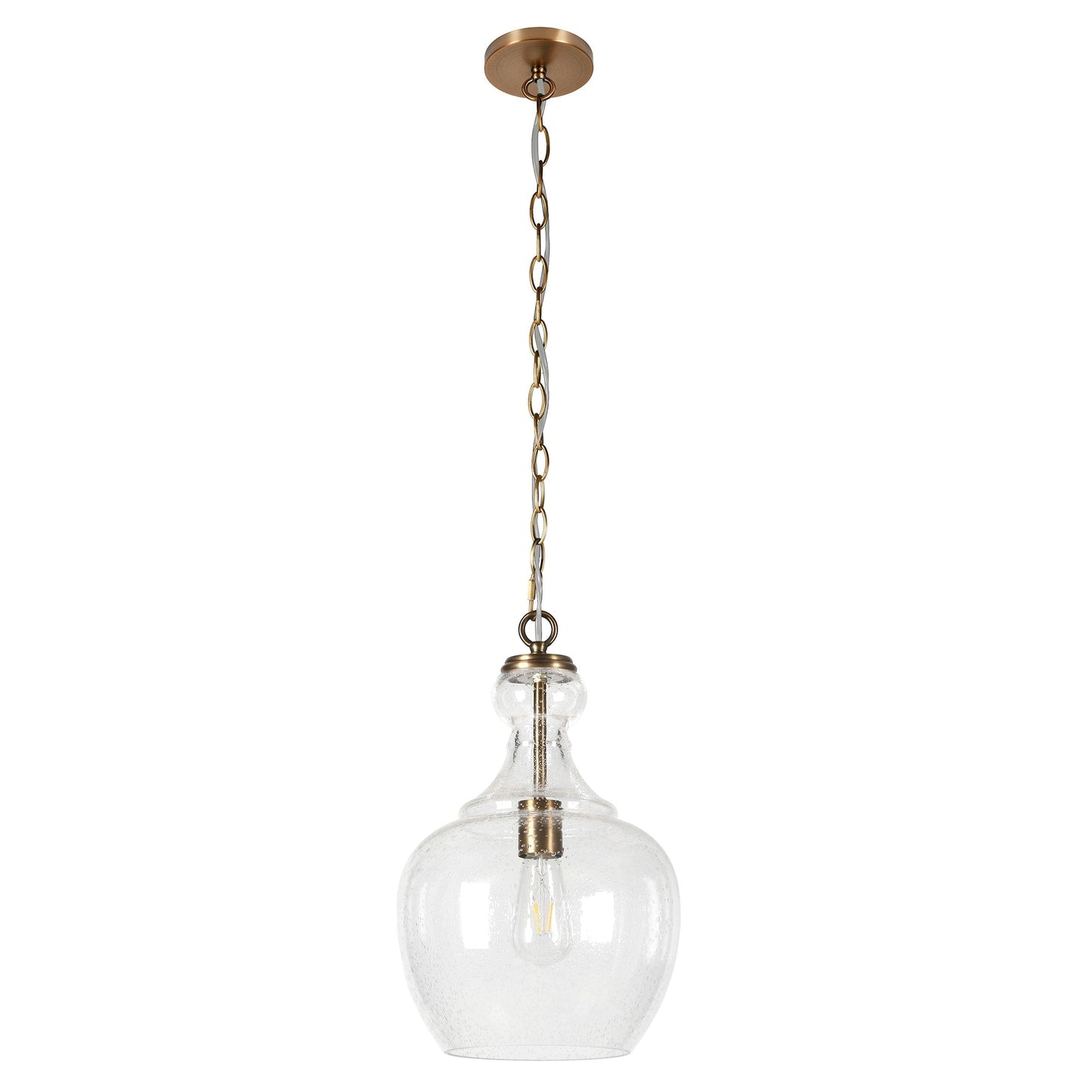Suspension Verona 11 large avec abat-jour en verre - 11 large