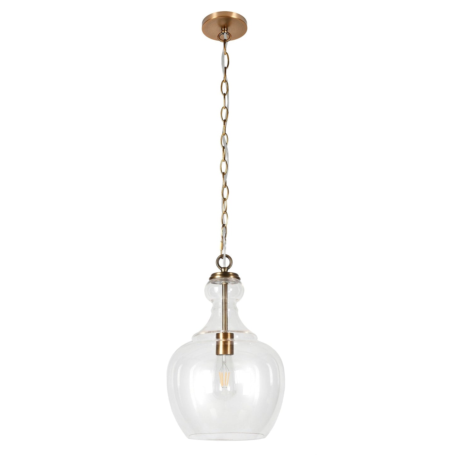 Suspension Verona 11 large avec abat-jour en verre - 11 large