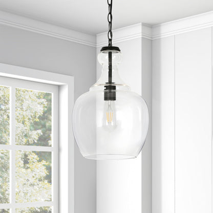 Suspension Verona 11 large avec abat-jour en verre - 11 large