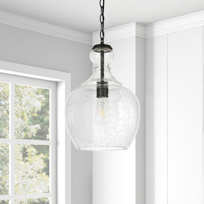 Suspension Verona 11 large avec abat-jour en verre - 11 large