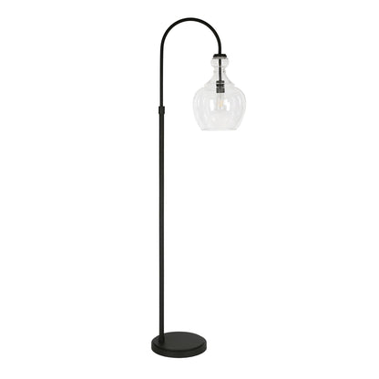 Lampadaire Verona Arc avec abat-jour en verre