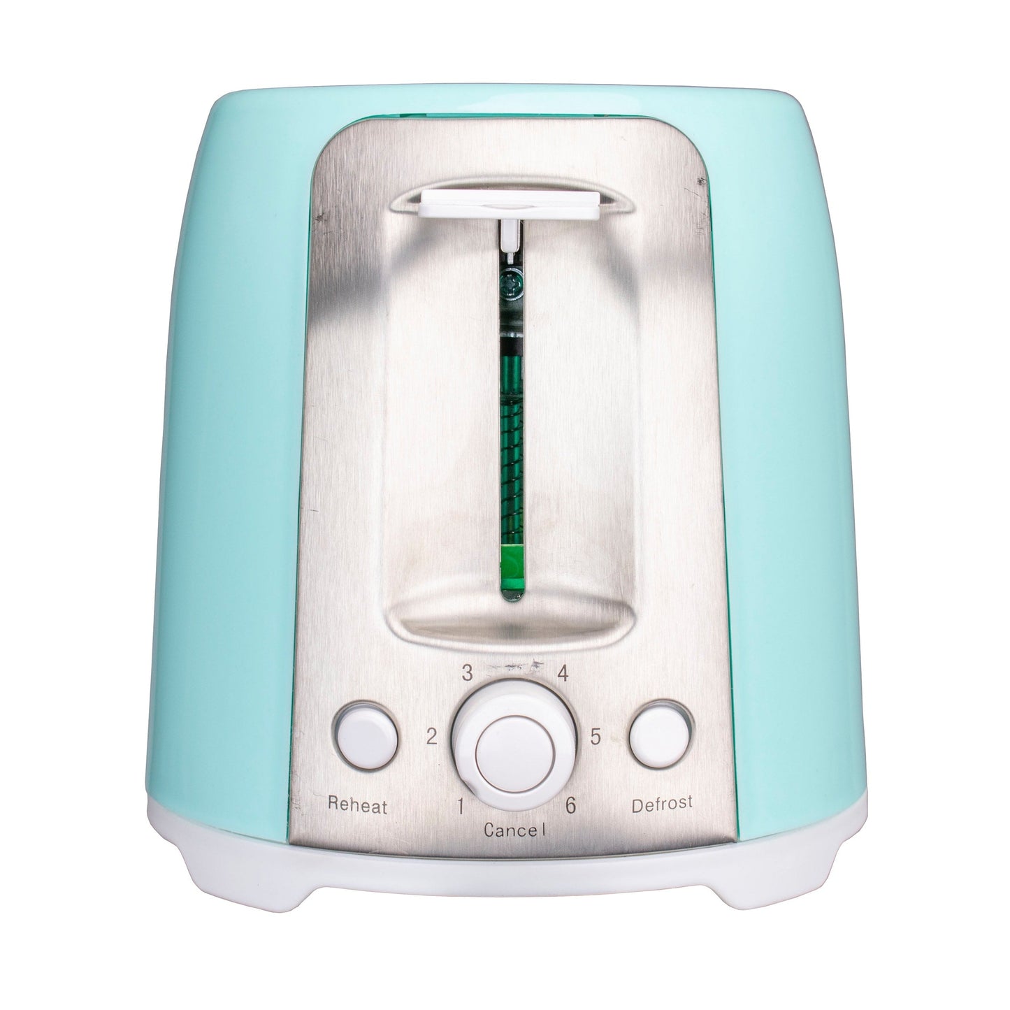 Grille-pain vintage 2 tranches Cool Touch extra larges, turquoise