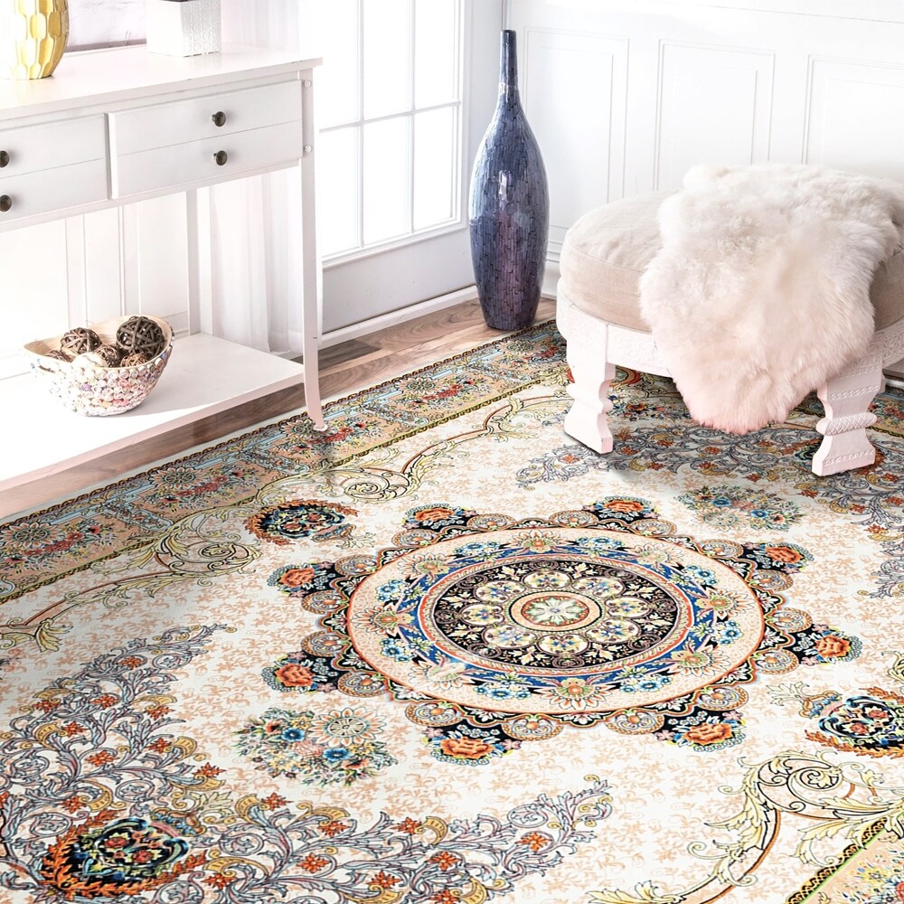 Tapis abstrait moderne vintage
