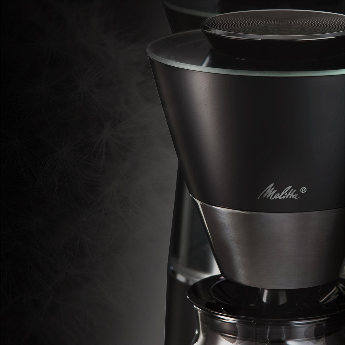 Cafetière filtre Vision Luxe 12 tasses avec tableau de bord rotatif