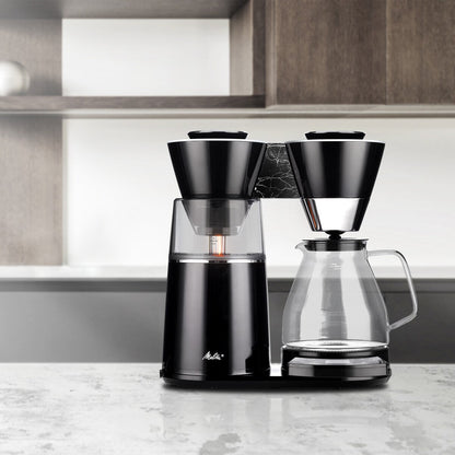 Cafetière filtre Vision Luxe 12 tasses avec tableau de bord rotatif